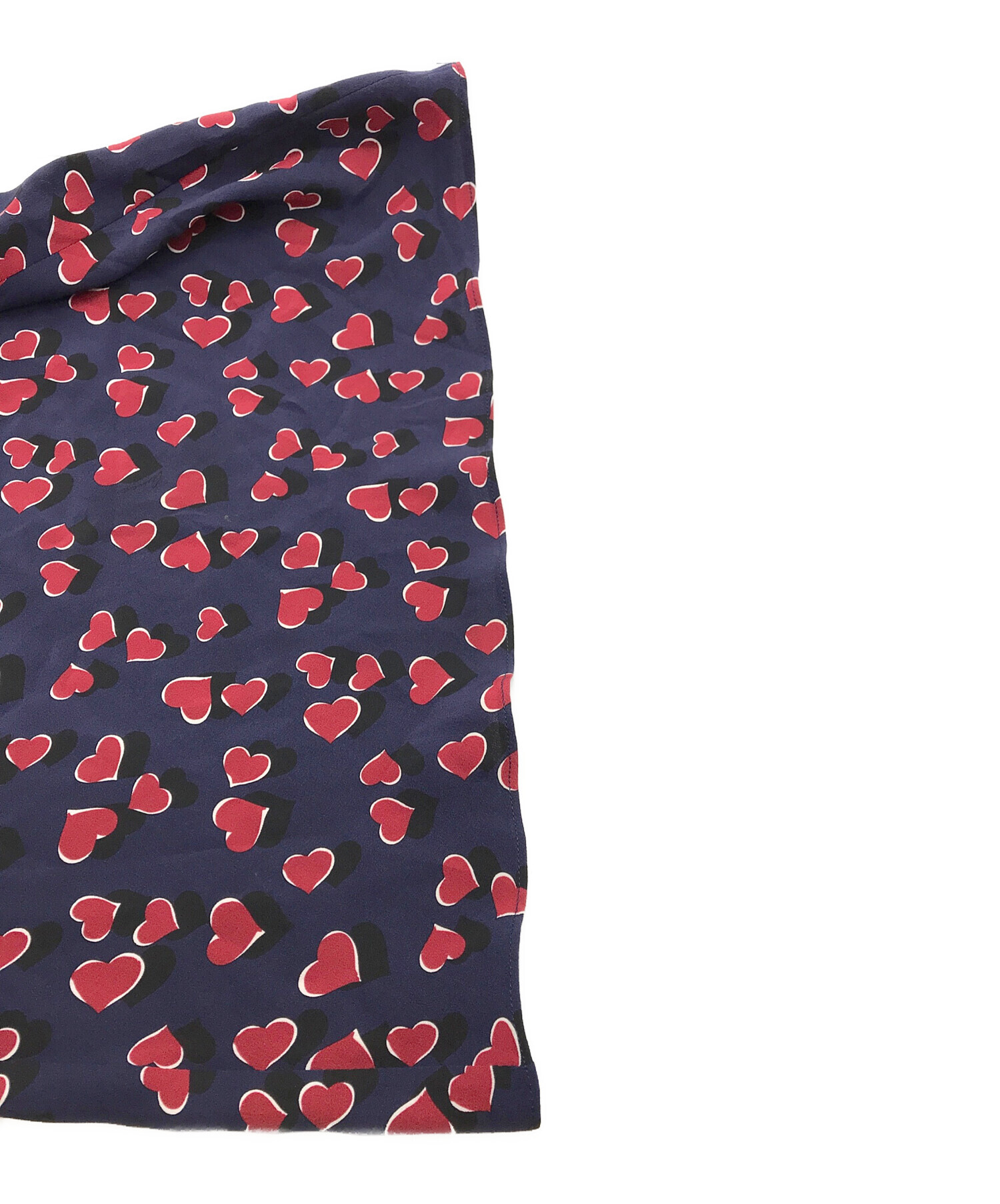 中古・古着通販】GUCCI (グッチ) ノースリーブシルクブラウス ネイビー 