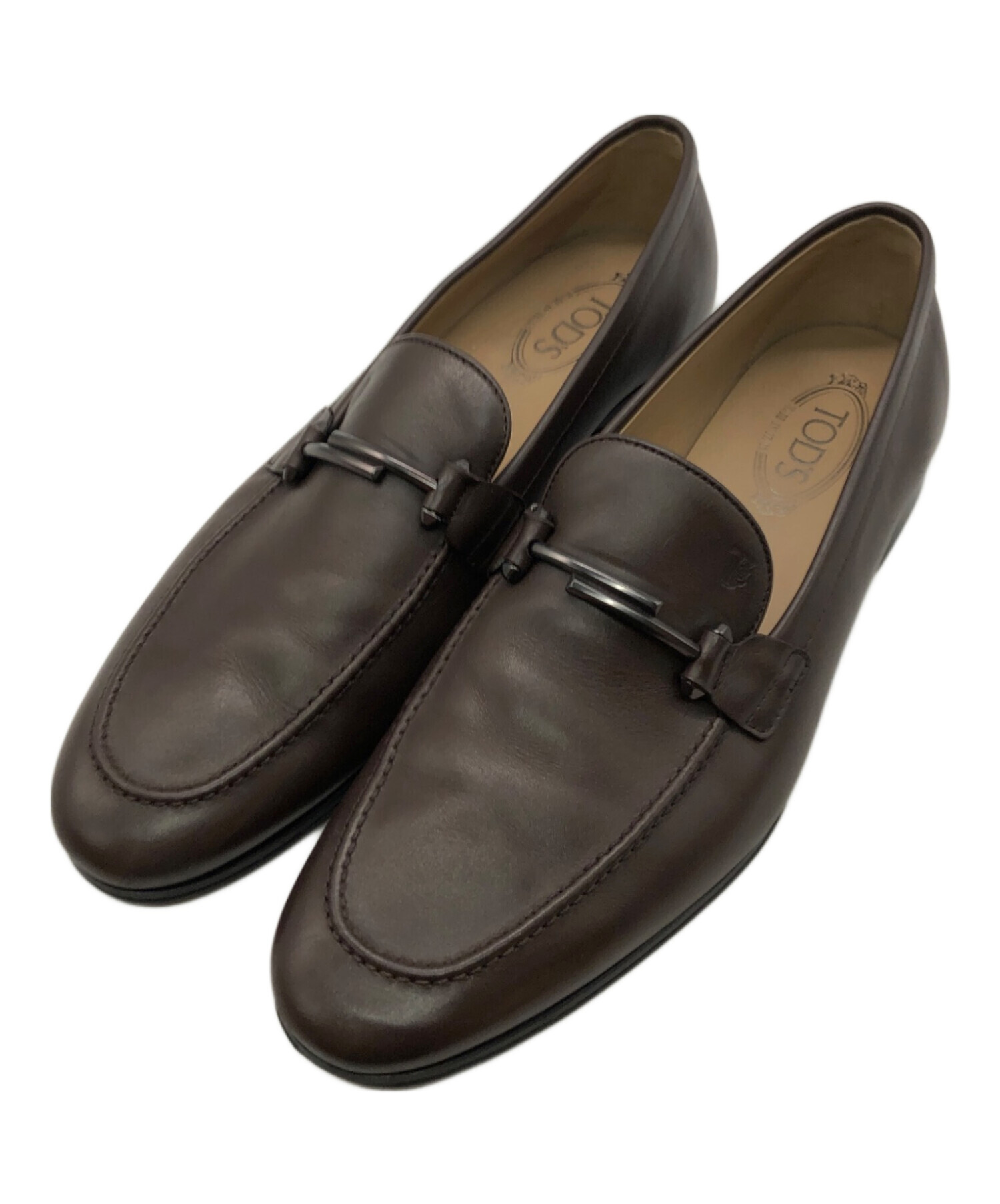 極美品】TOD'S トッズ ローファー 濃茶 ブラウン（中古・古着