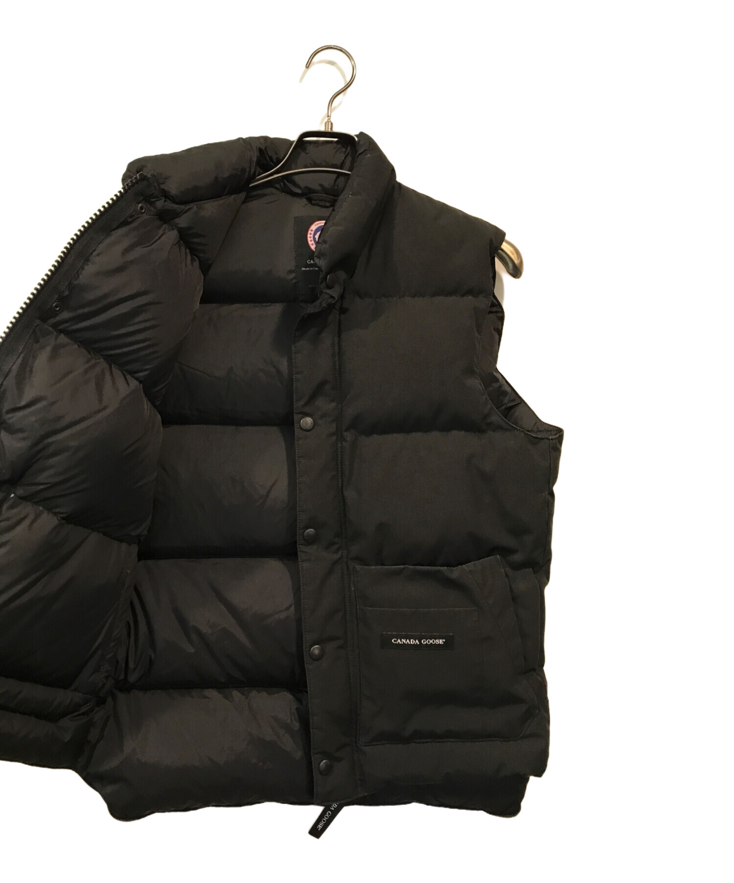 中古・古着通販】CANADA GOOSE (カナダグース) ダウンベスト ブラック 