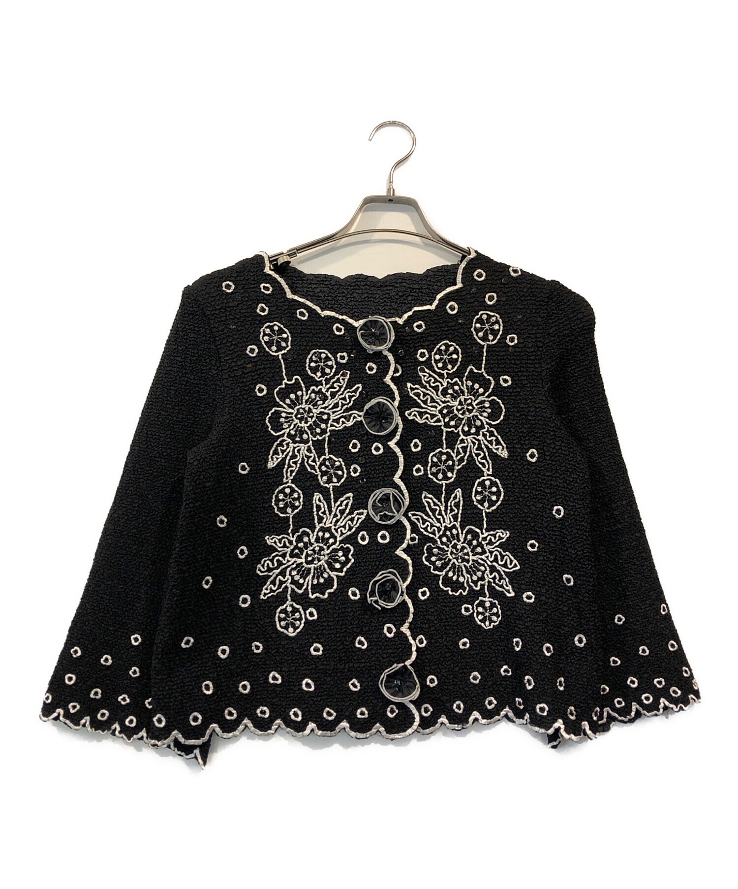 ノコオーノ　プリーツジャケット ネイビー noko ファッション ノコオーノ プリーツジャケット ネイビー