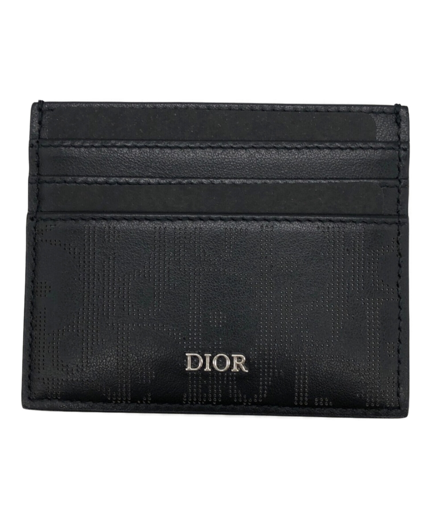 Christian Dior (クリスチャン ディオール) オブリーク カードケース ブラック