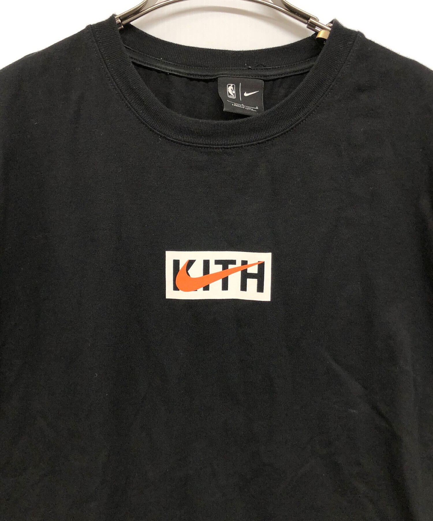KITH×NIKE (キス×ナイキ) プリントTシャツ ブラック サイズ:Ⅼ