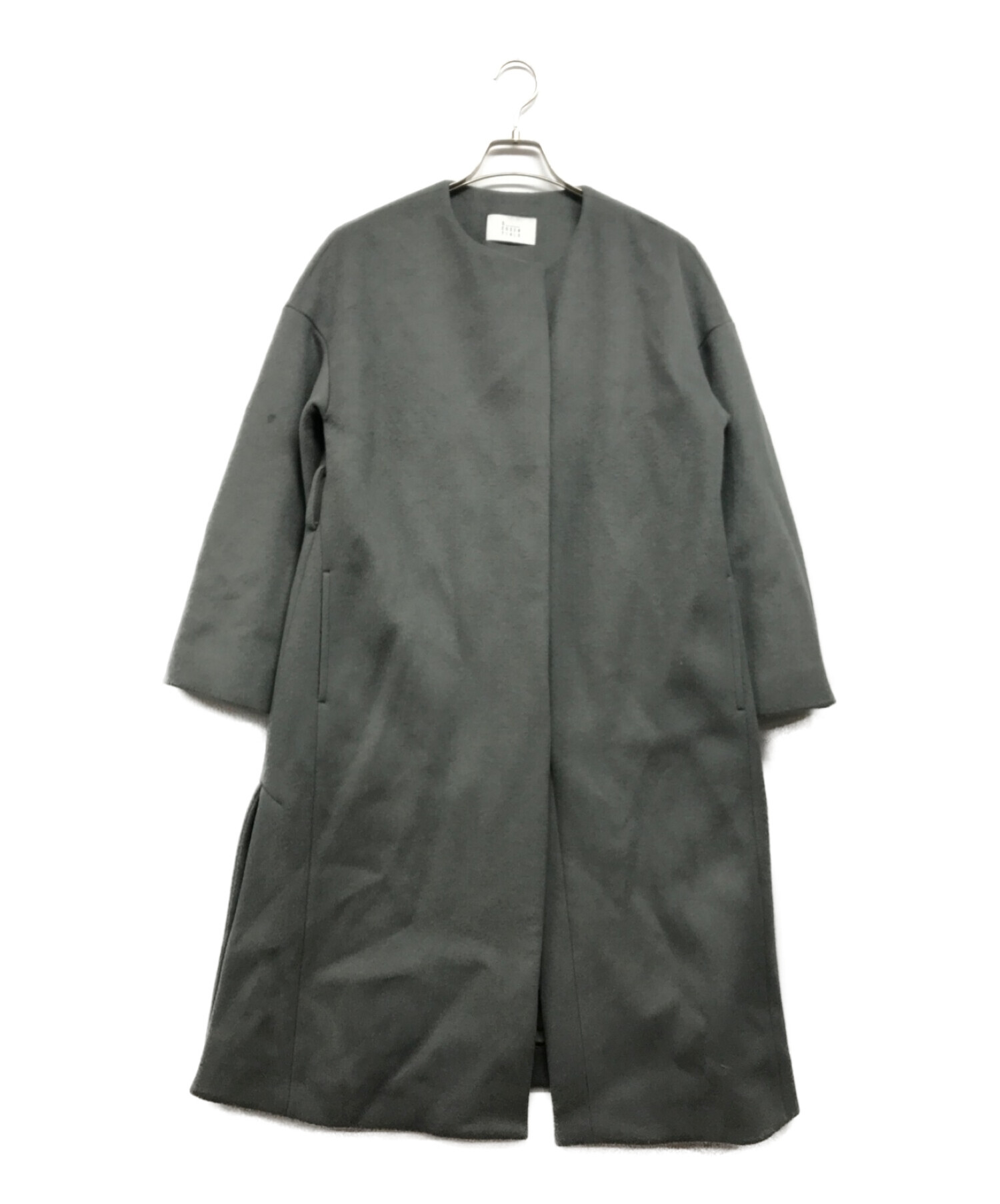 S.ESSENTIALS エス エッセンシャルズ ノーカラー シャギーコート 