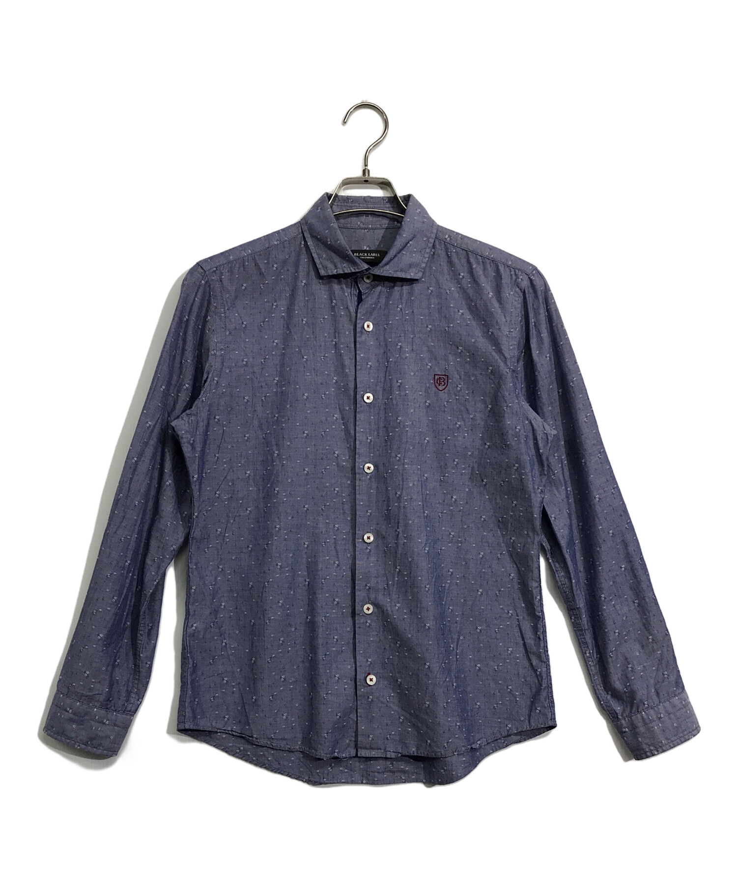 BLACK LABEL 心もとな CRESTBRIDGE 水色 長袖ドレスシャツ 39