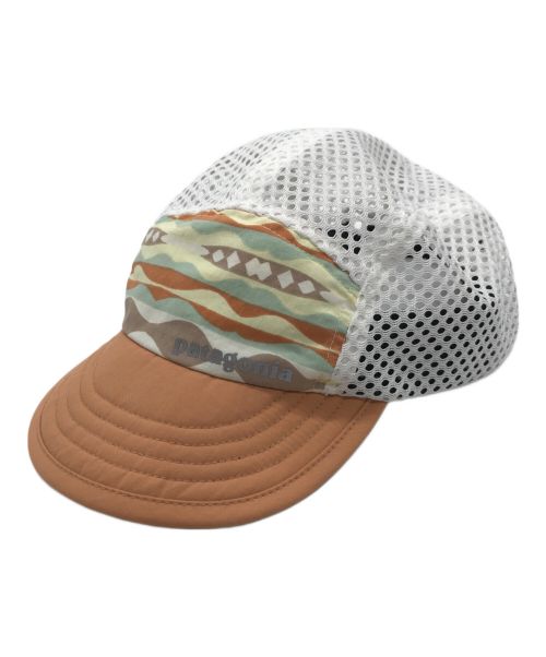 Patagonia ダックビル ハット メッシュ 白 くるまる サーモンピンク 
