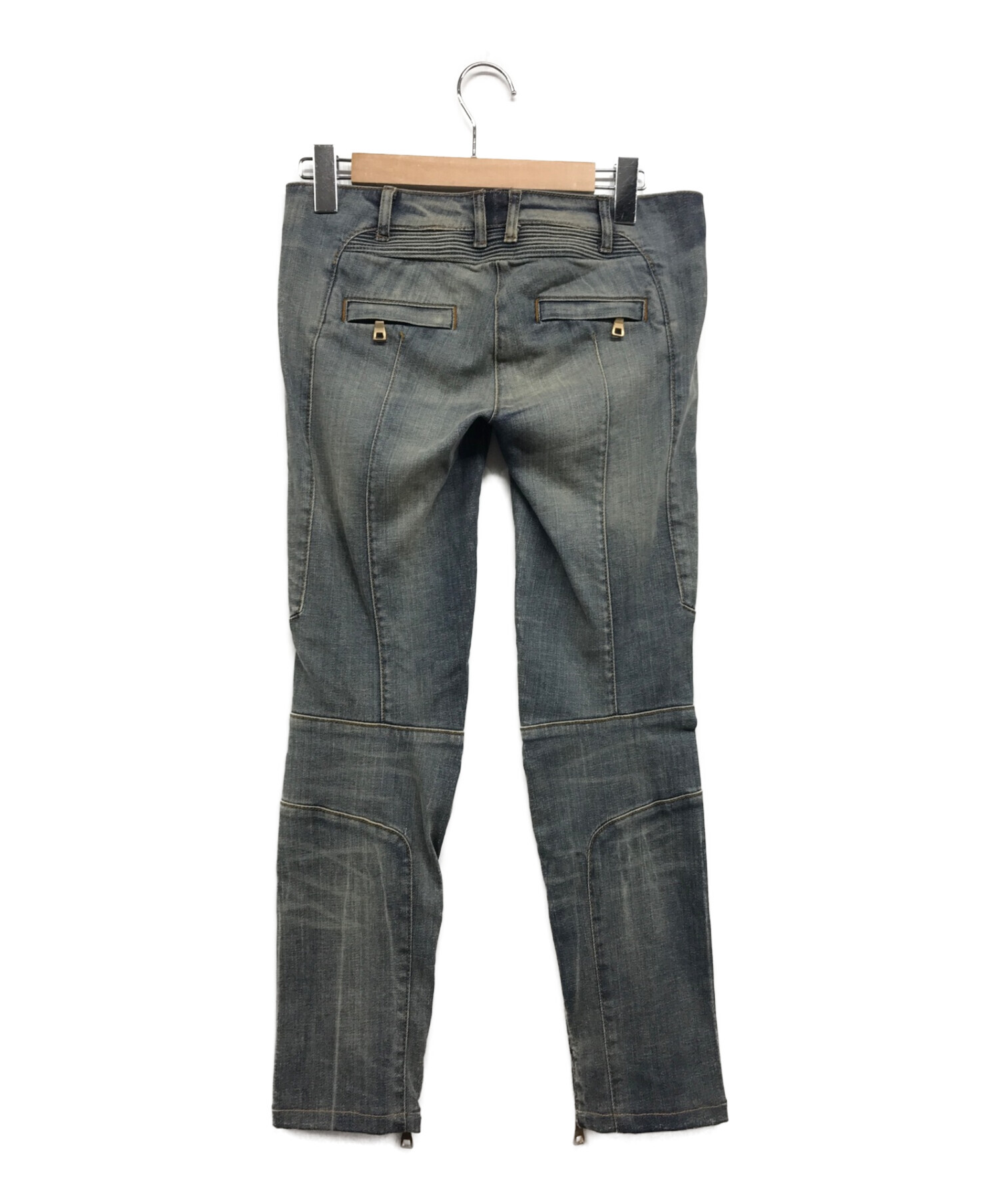 Balmain バイカーデニム（BALMAIN - 新品 バルマン タイダイ ムラ染め 