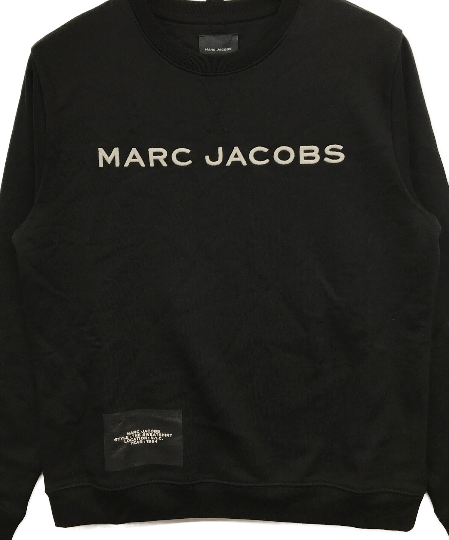 MARC JACOBS (マーク ジェイコブス) ロゴスウェット ブラック サイズ:S
