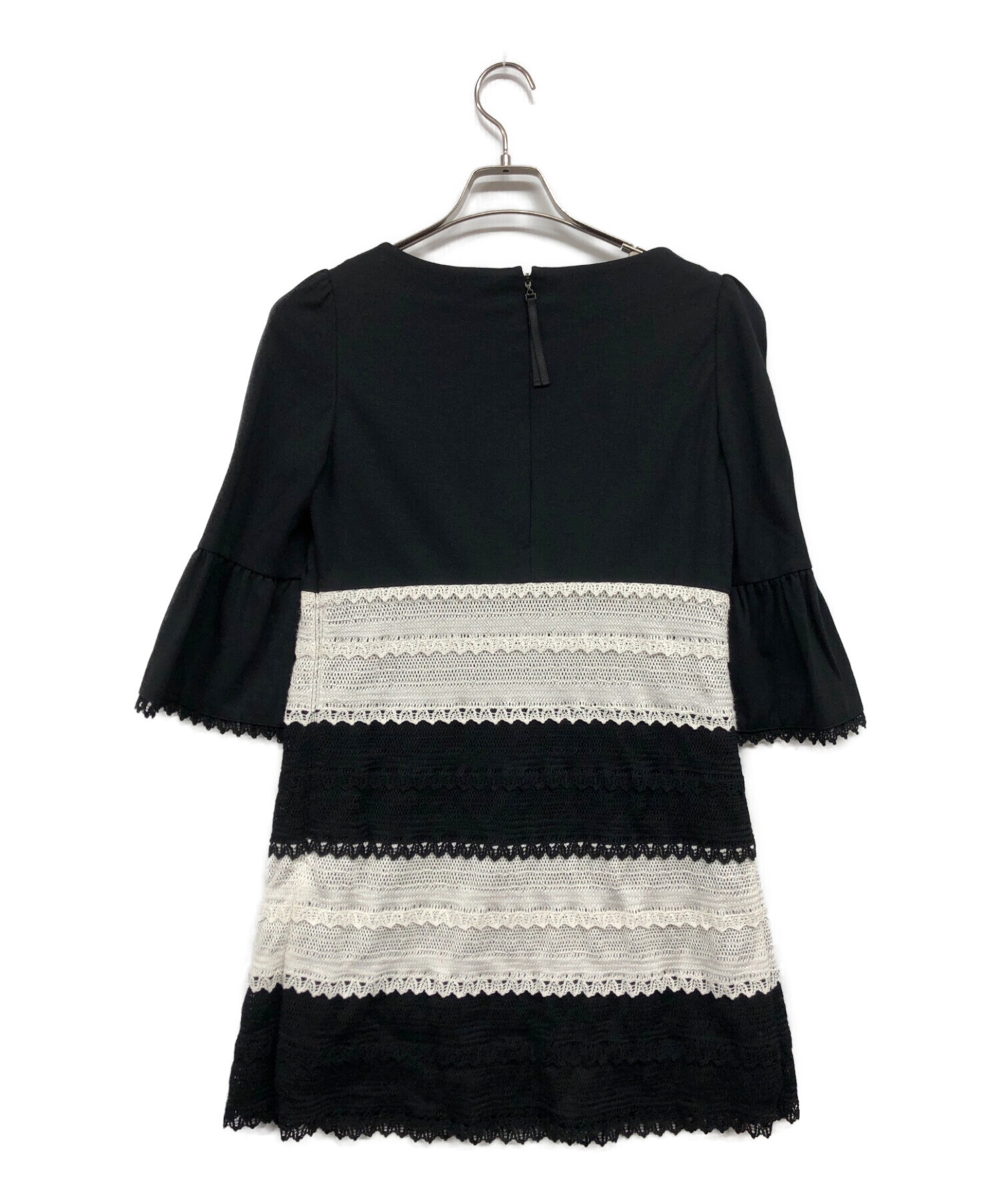 中古・古着通販】TO BE CHIC (トゥービーシック) レースボーダーコンビ 
