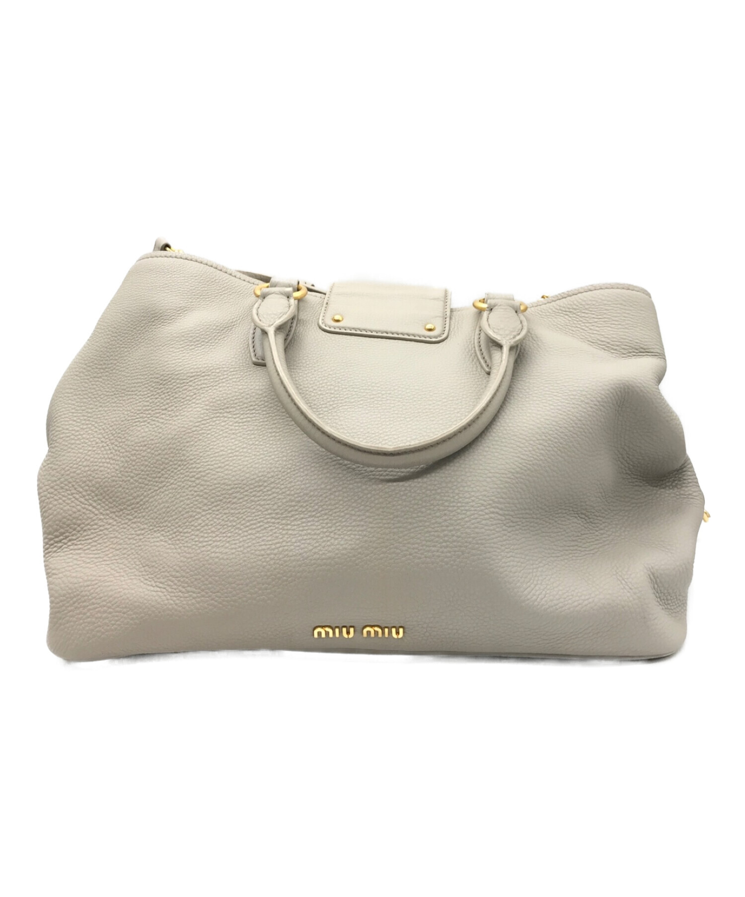miu miu ミュウミュウ クラッチバッグ⭐︎ブルーグレー miu miu ミュウ