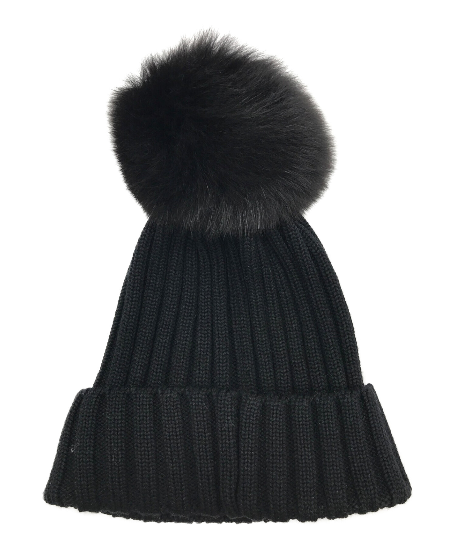 中古・古着通販】MONCLER (モンクレール) フォックスファーニット帽 