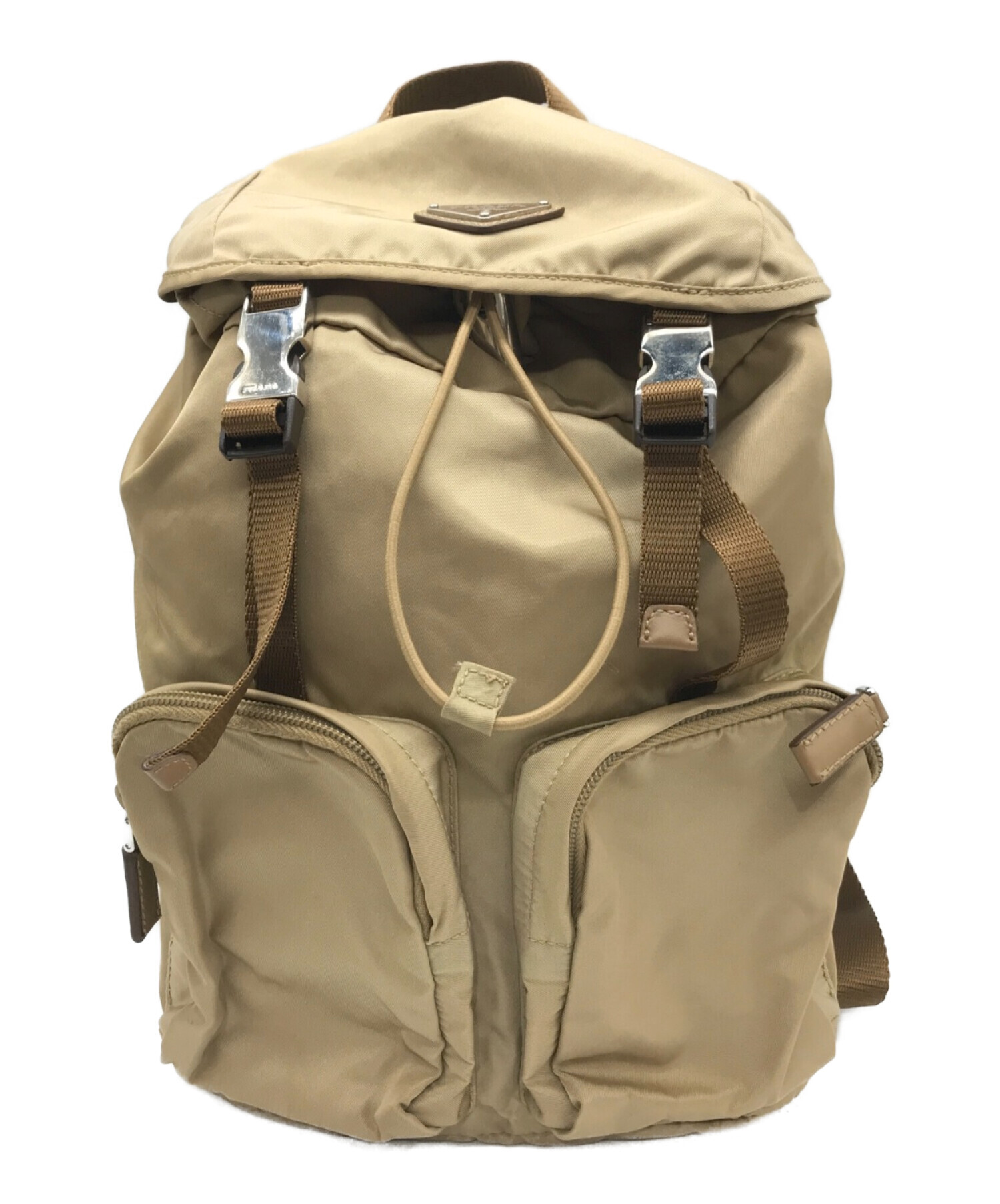 中古・古着通販】PRADA (プラダ) ナイロンバックパック ベージュ  