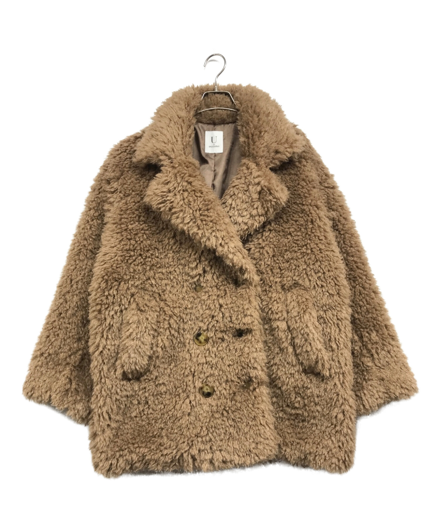 フェイクファーコート spick and span フェイクファーダッフル | ユー