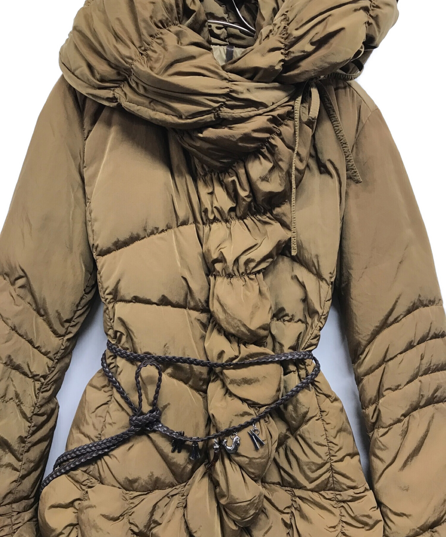 中古・古着通販】MONCLER (モンクレール) ベルト付ティアードダウン 