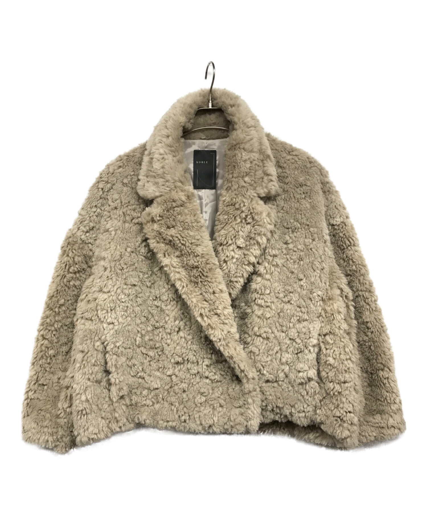 リッチボアフェイクショートコート① NOBLE 完売品リッチフェイクボアショートコート