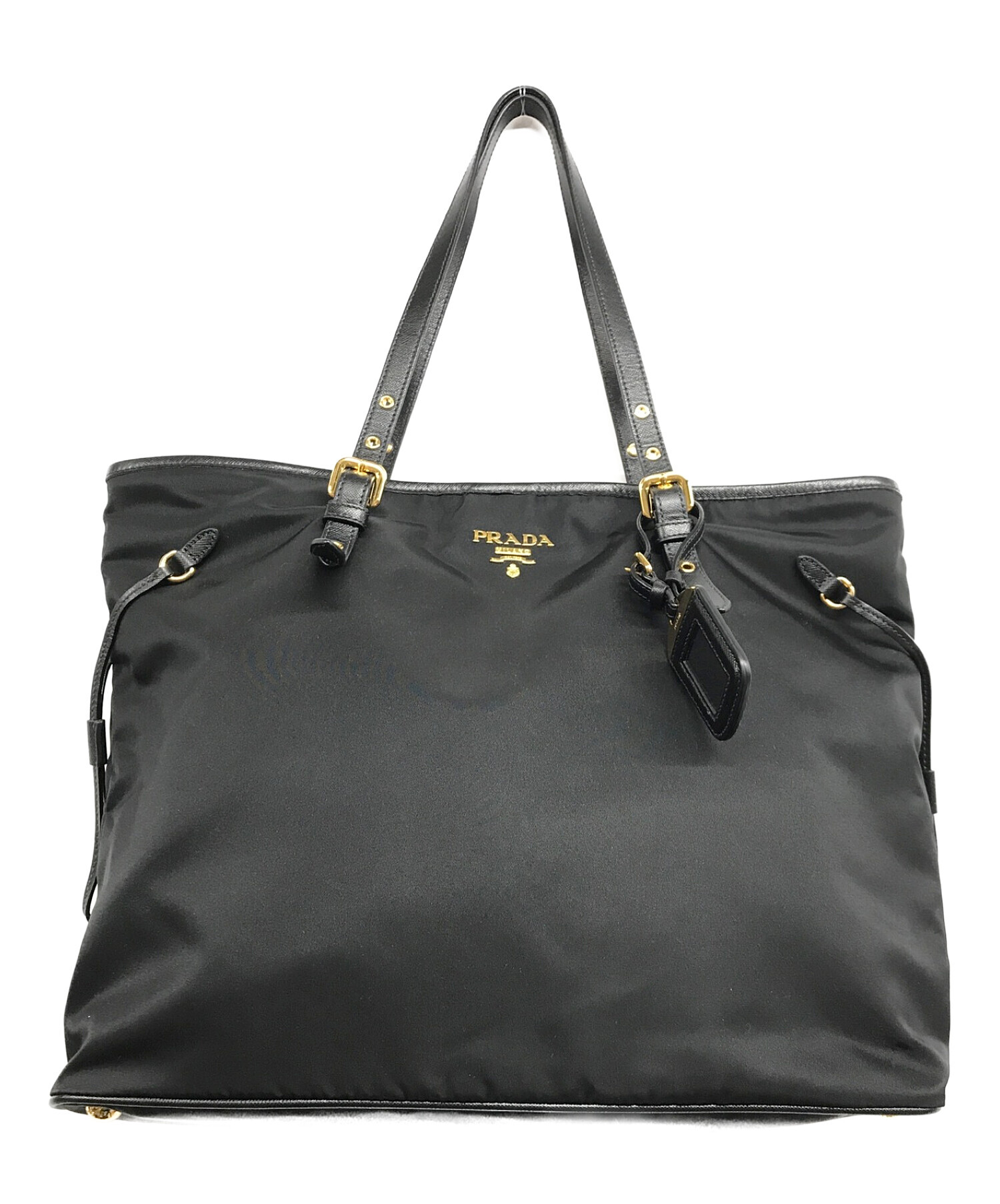 中古・古着通販】PRADA (プラダ) ナイロントートバッグ ブラック 