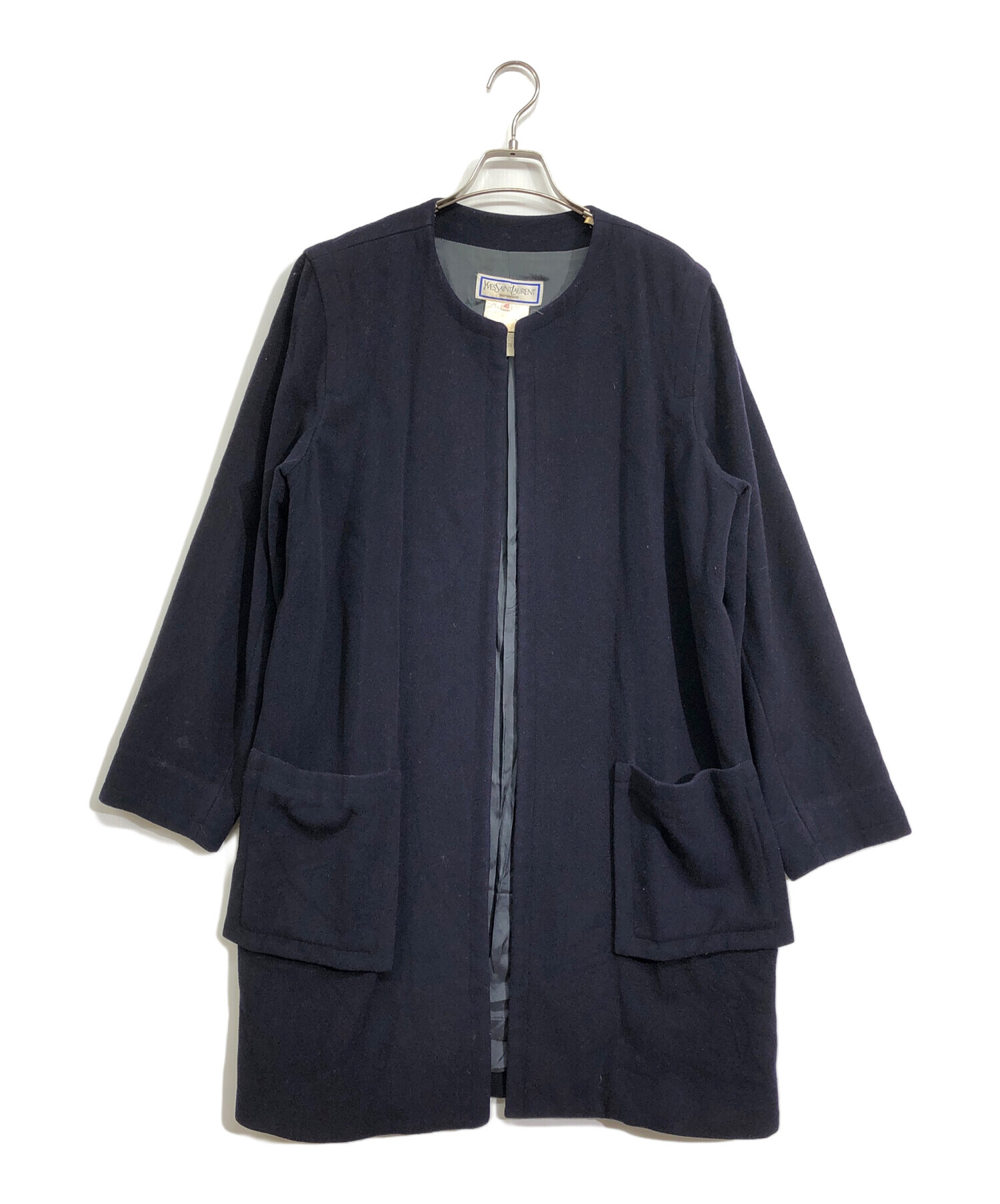 美品 サンローラン SAINT LAURENT ウール ツイードコート 極美品