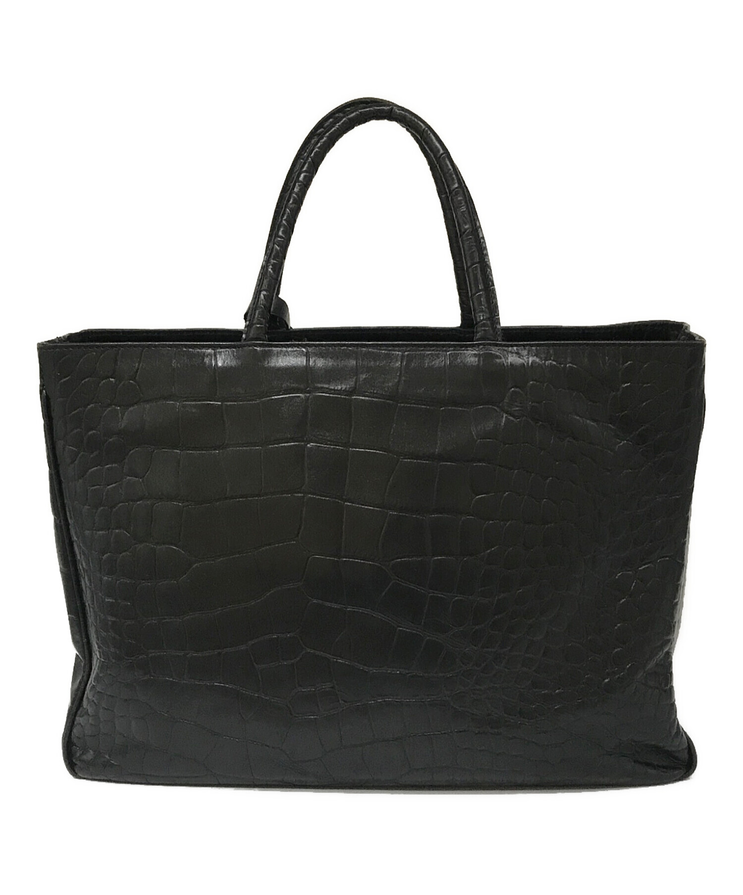 新着】【中古】FURLA(フルラ) トートバッグ 型押し加工 赤かっ 