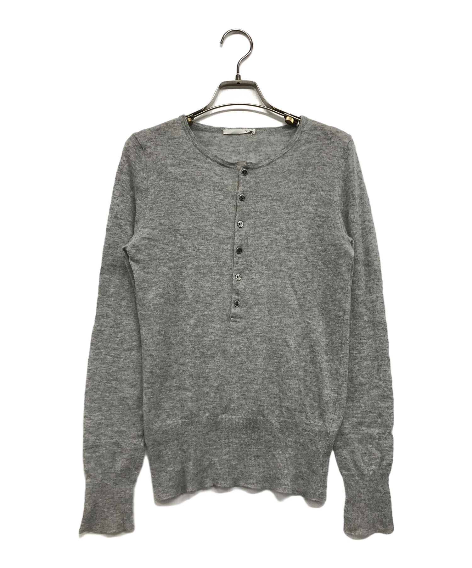 n100 エヌワンハンドレッド カシミヤ100% ヘンリーネック ニット n100 エヌワンハンドレッド カシミヤ100% ヘンリーネック ニット