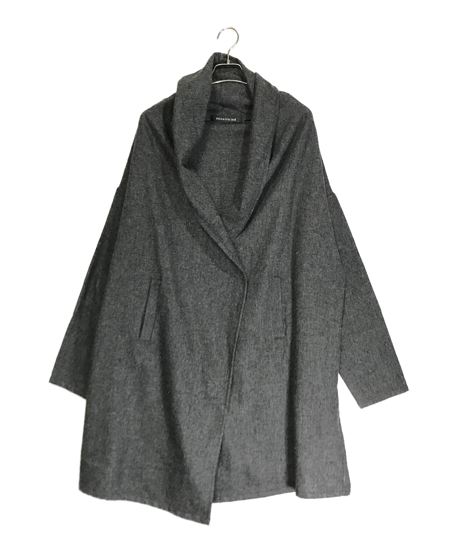 mizuiroind ミズイロインド　ロングカーディガン　グレー