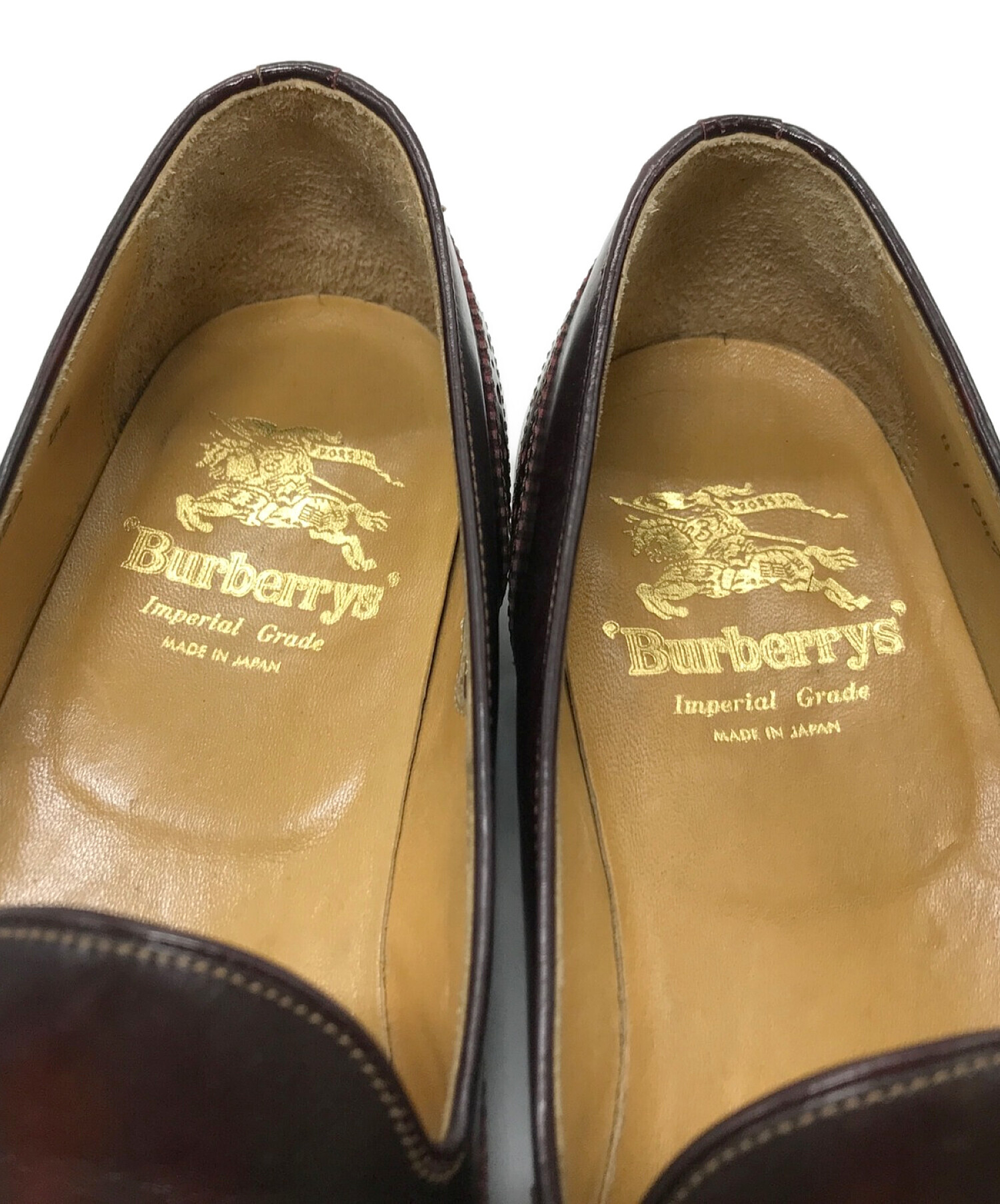 Burberry's バーバリーズ ウィングチップタッセルローファー ブラウン サイズ:5