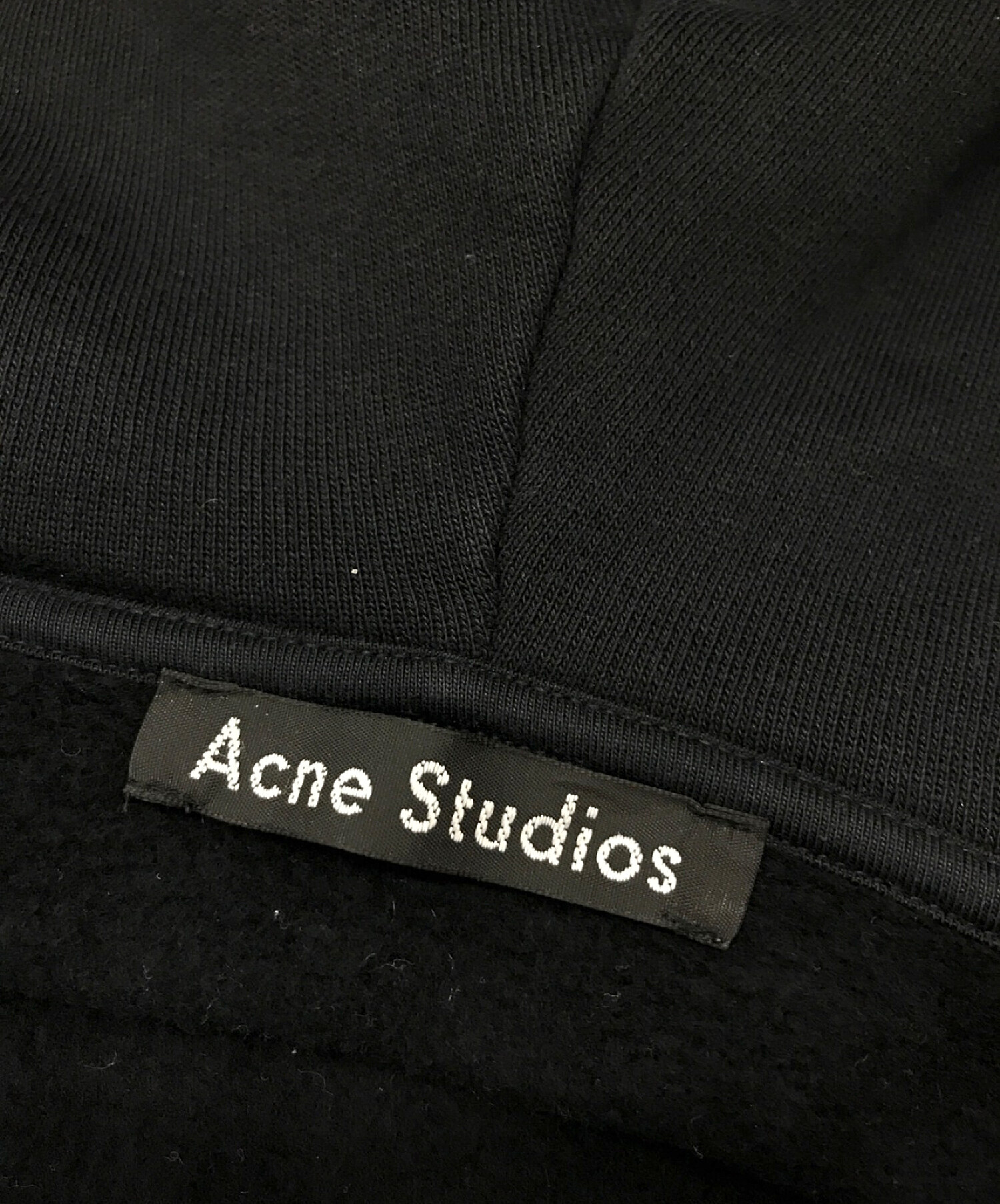 Acne studios (アクネストゥディオス) FERRIS ZIP FACE / フェリスジップフェイス ジップパーカー ブラック サイズ:M