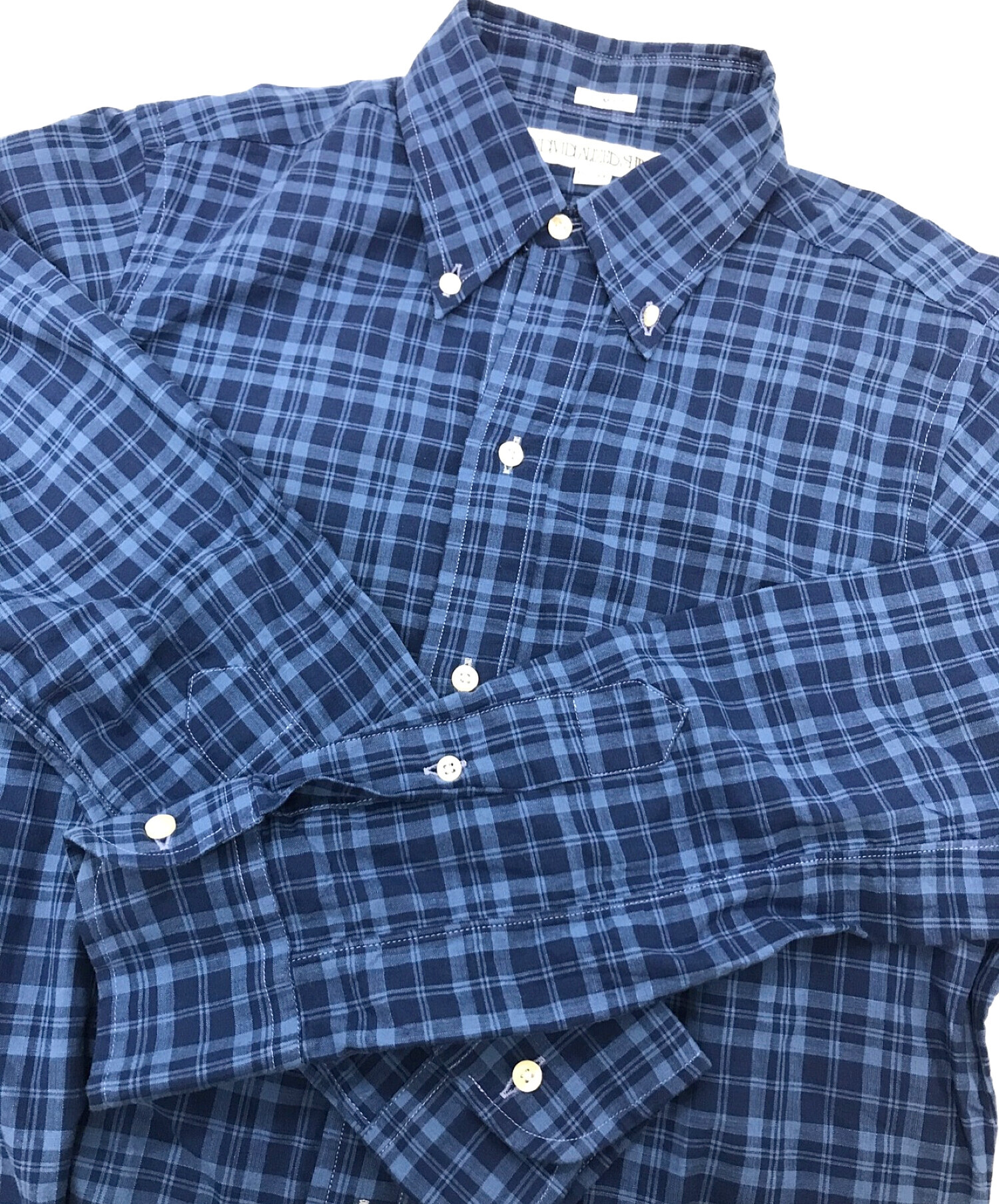 INDIVIDUALIZED SHIRTS (インディビジュアライズドシャツ) チェックシャツ ブルー サイズ:15 1/25-33