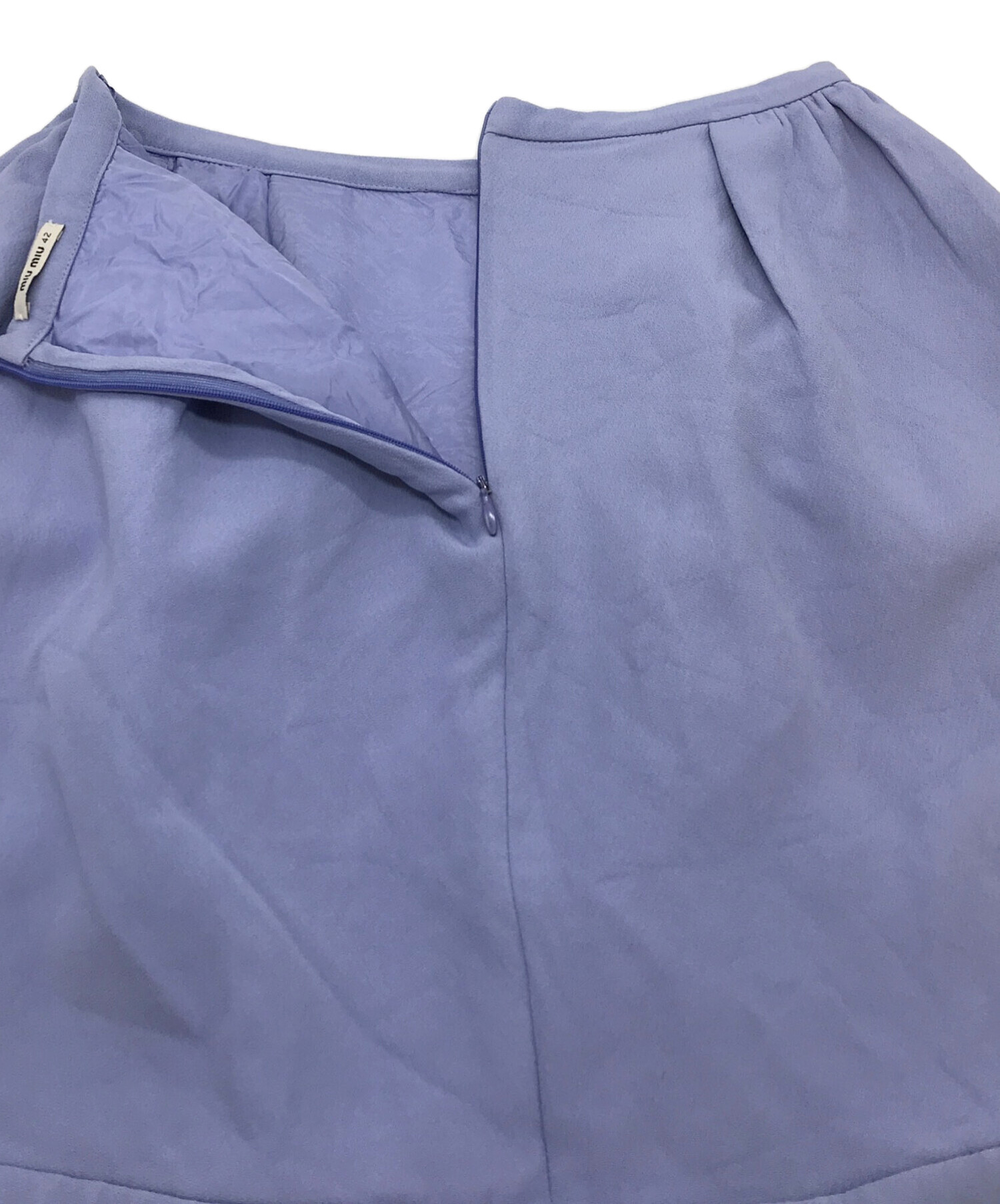 中古・古着通販】MIU MIU (ミュウミュウ) スカート ネイビー サイズ:42  