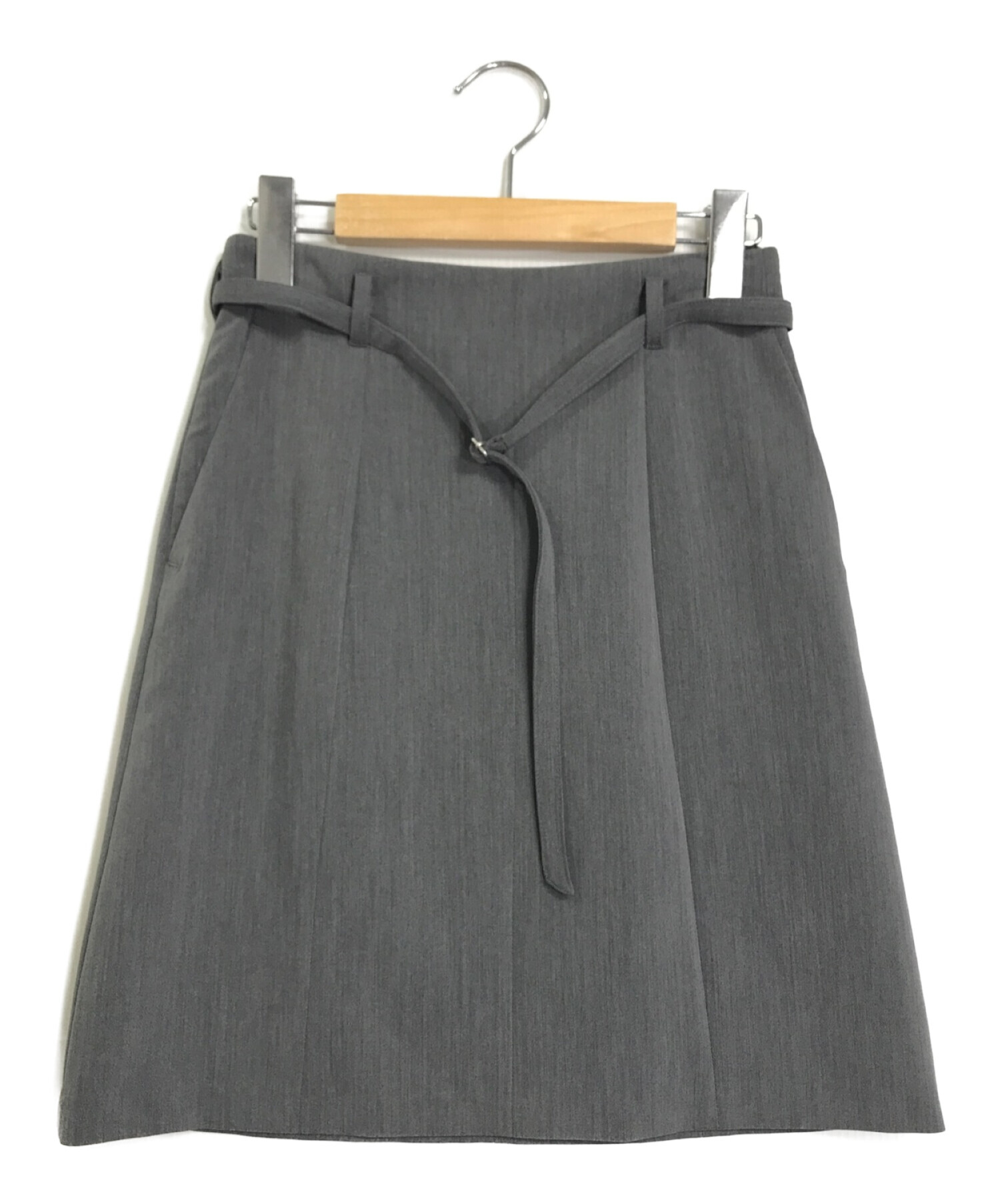 anuans (アニュアンス) ベルトセットショートスカート　1523121033 グレー サイズ:S