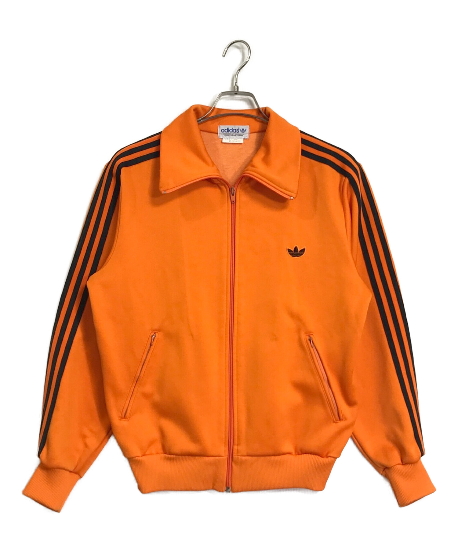 adidas (アディダス) トラックジャケット オレンジ サイズ:M