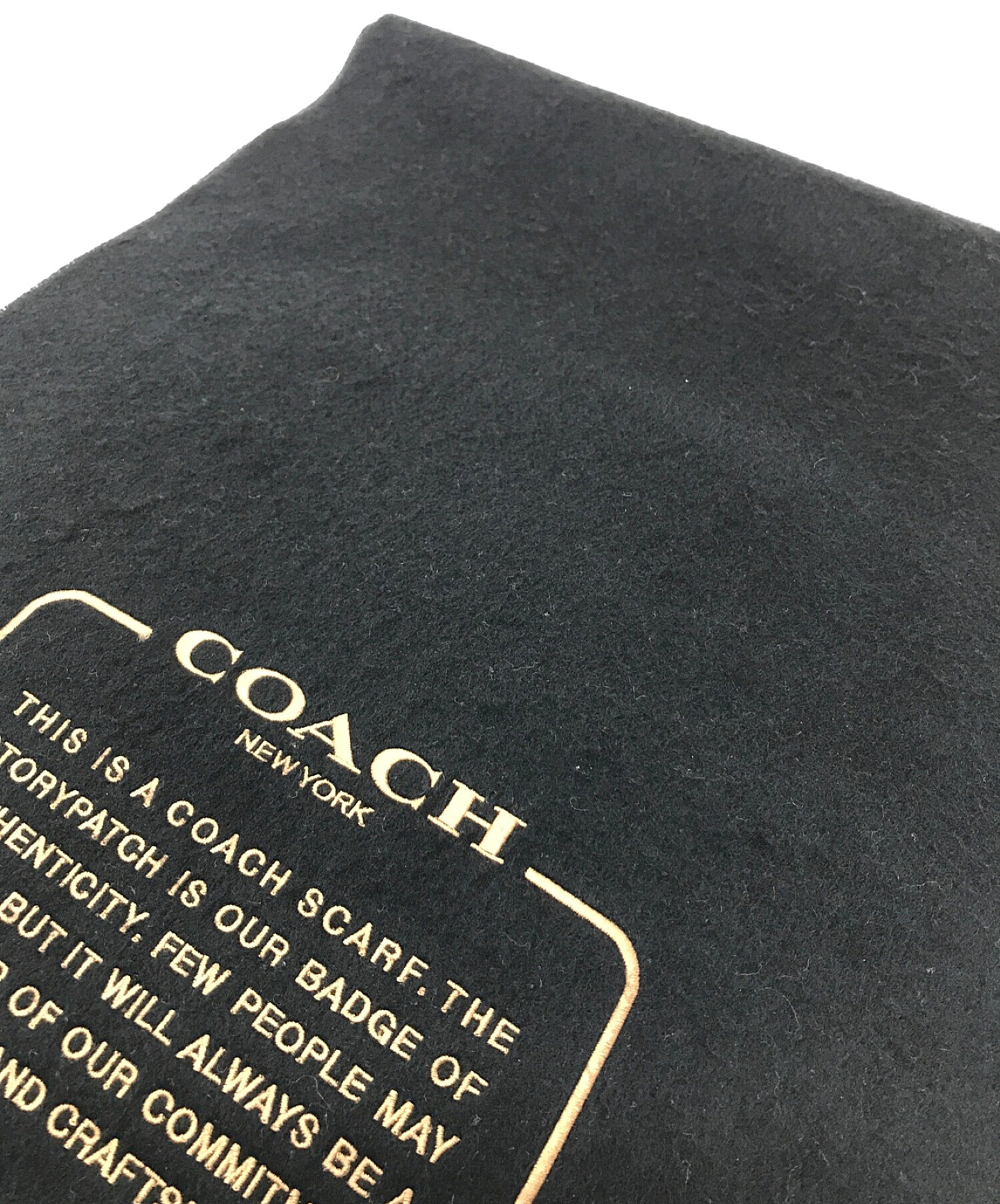 中古・古着通販】COACH (コーチ) エンブロイダード パッチ カシミヤ  