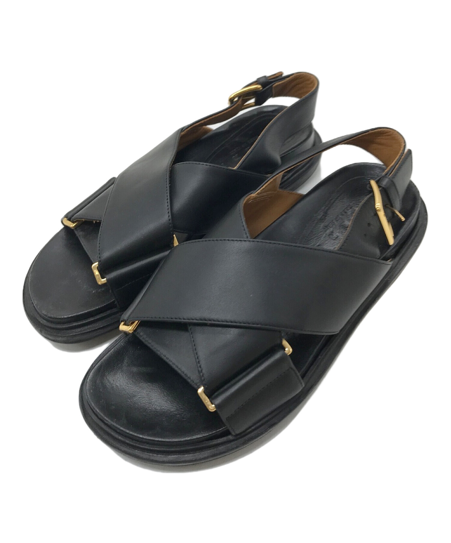 中古・古着通販】MARNI (マルニ) MARNI フスベットサンダル ブラック 