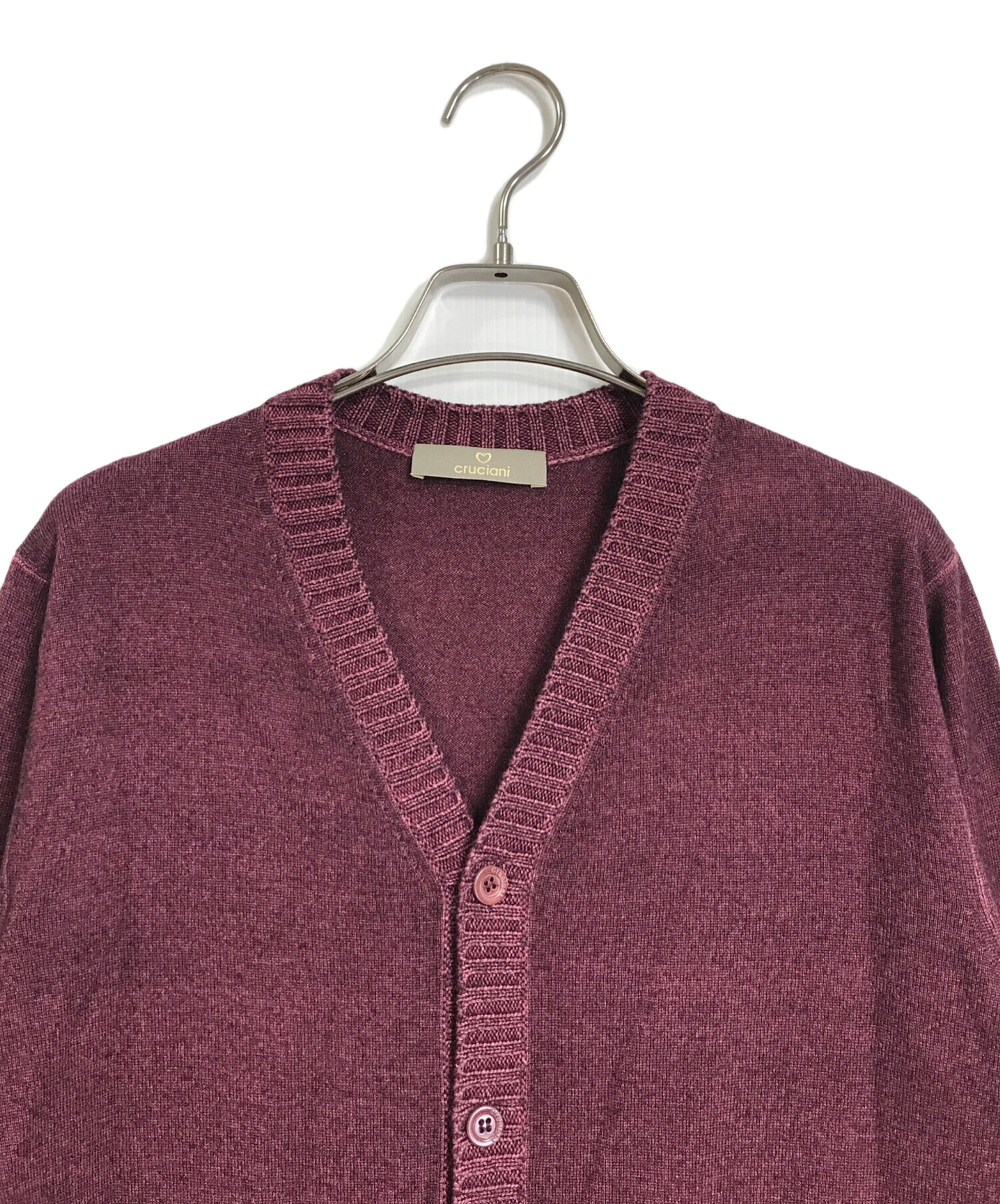 クルチアーニ Cruciani カーディガン サイズ46 XL ダークグレー メンズ 