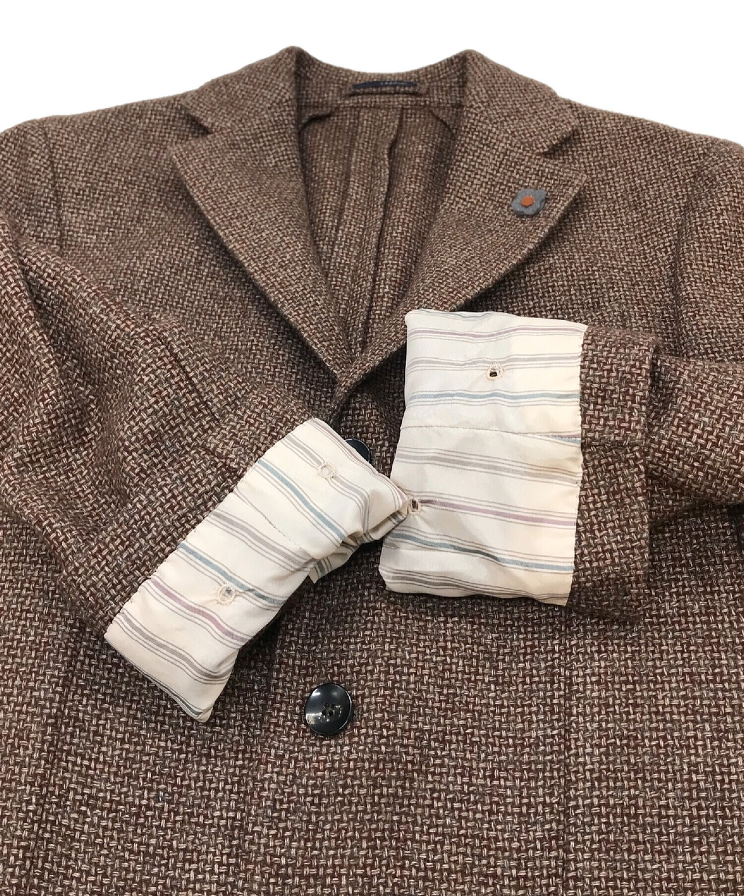 中古・古着通販】LARDINI (ラルディーニ) ツイード調3Bテーラード 