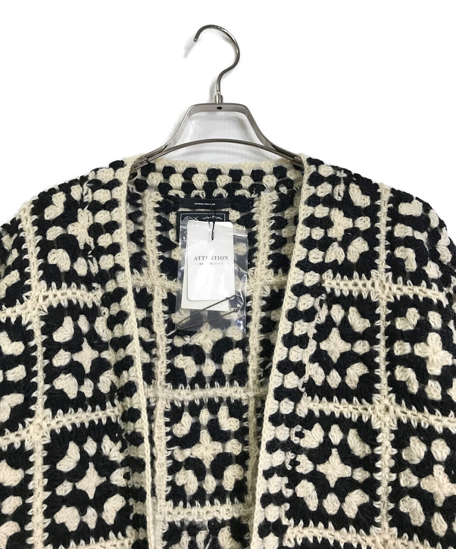 JOURNALSTANDARD ウールクロッシェカーディガン ウールクロッシェカーディガン ジャーナルスタンダード 黒