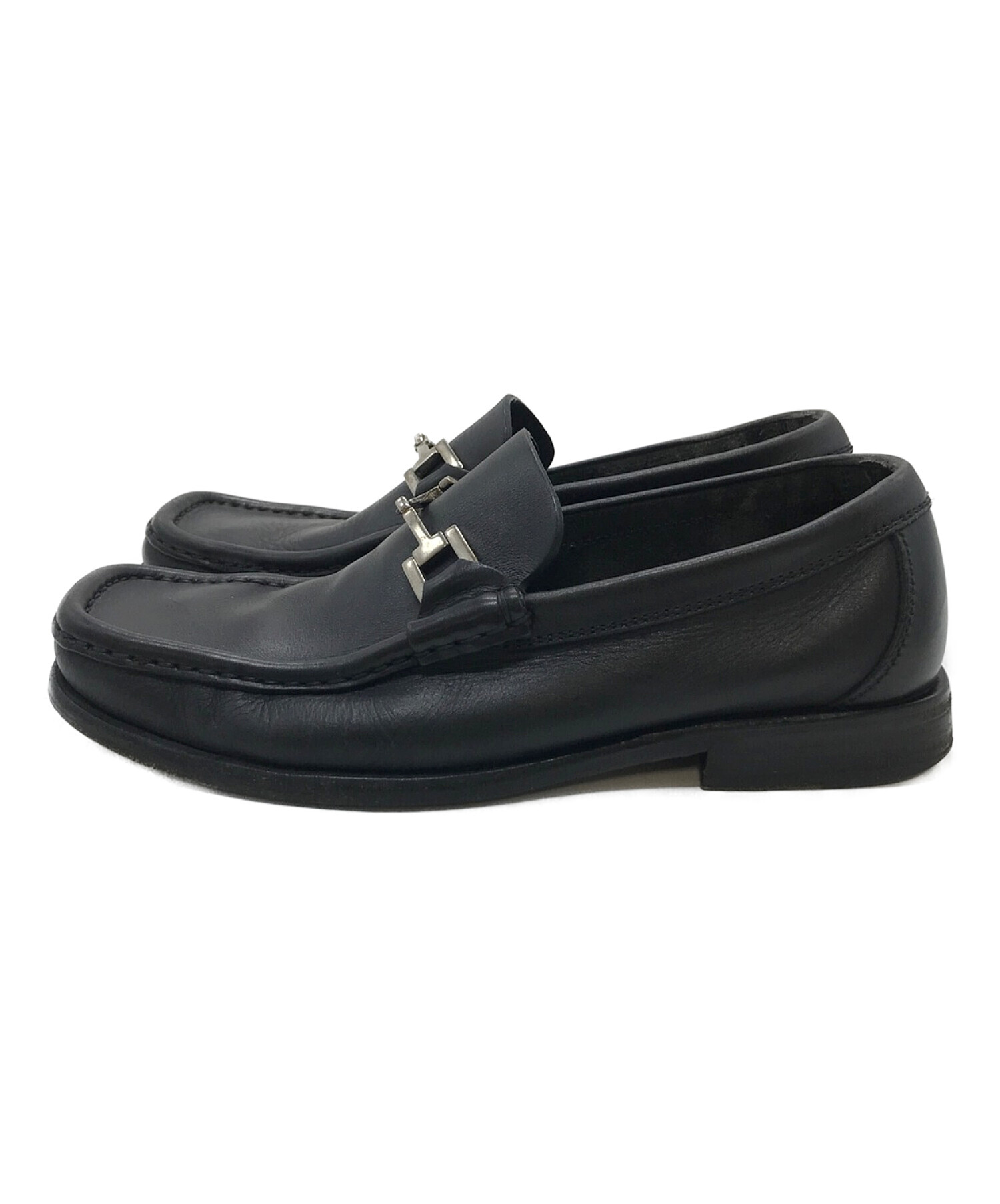 GUCCI /グッチ/スクエアトゥローファー /size40.5/黒