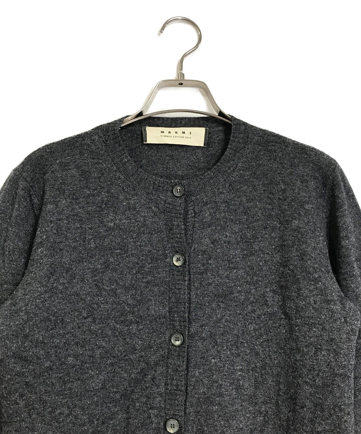 中古・古着通販】MARNI (マルニ) ロゴ刺繍カシミヤ混ニット  