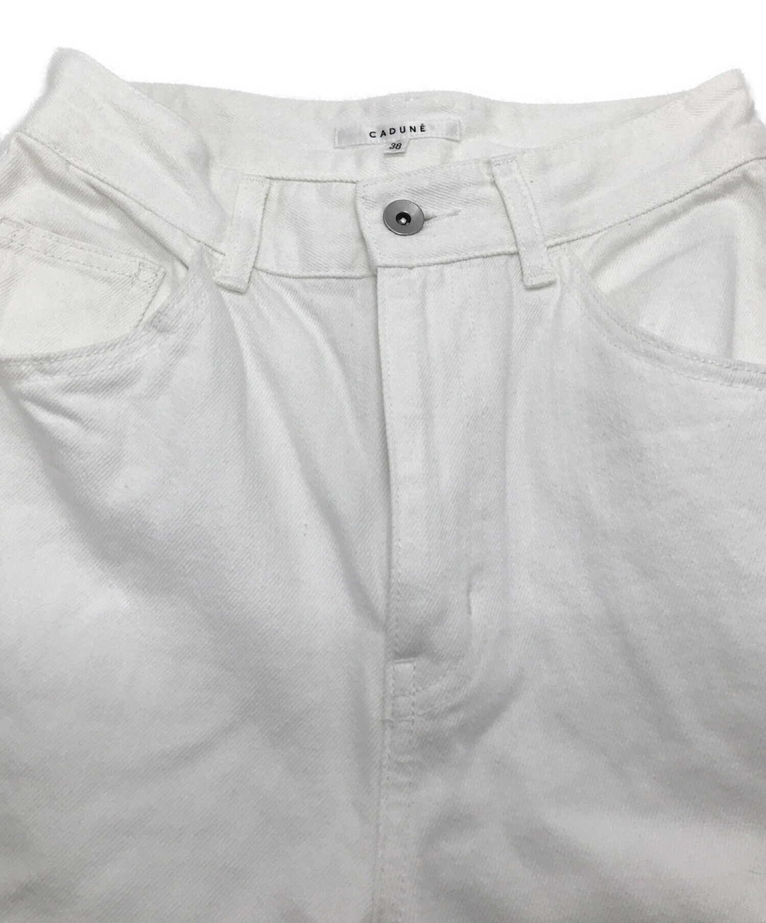 中古・古着通販】CADUNE (カデュネ) カーヴィーデニム ホワイト 