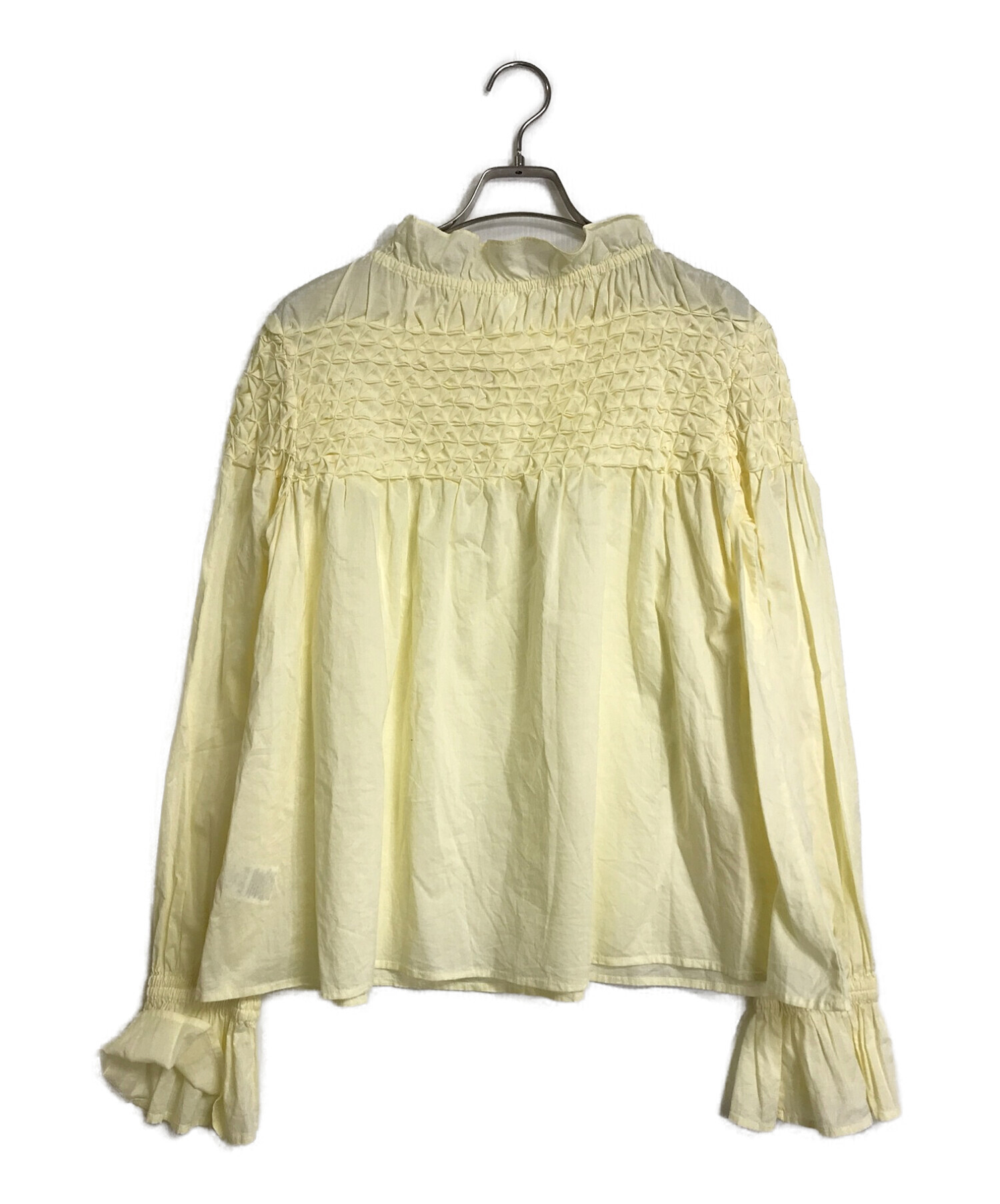 Merlette コットンスモッキングブラウス