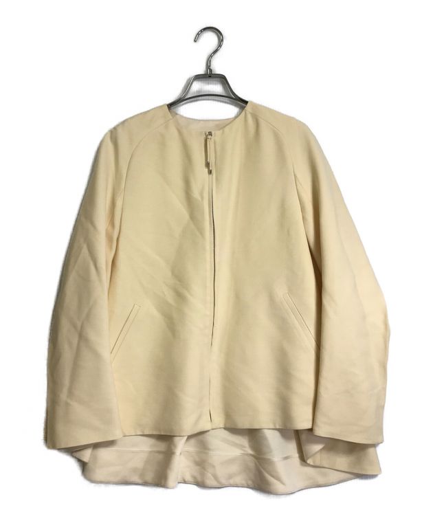中古・古着通販】HERMES (エルメス) シルクウールノーカラージャケット 