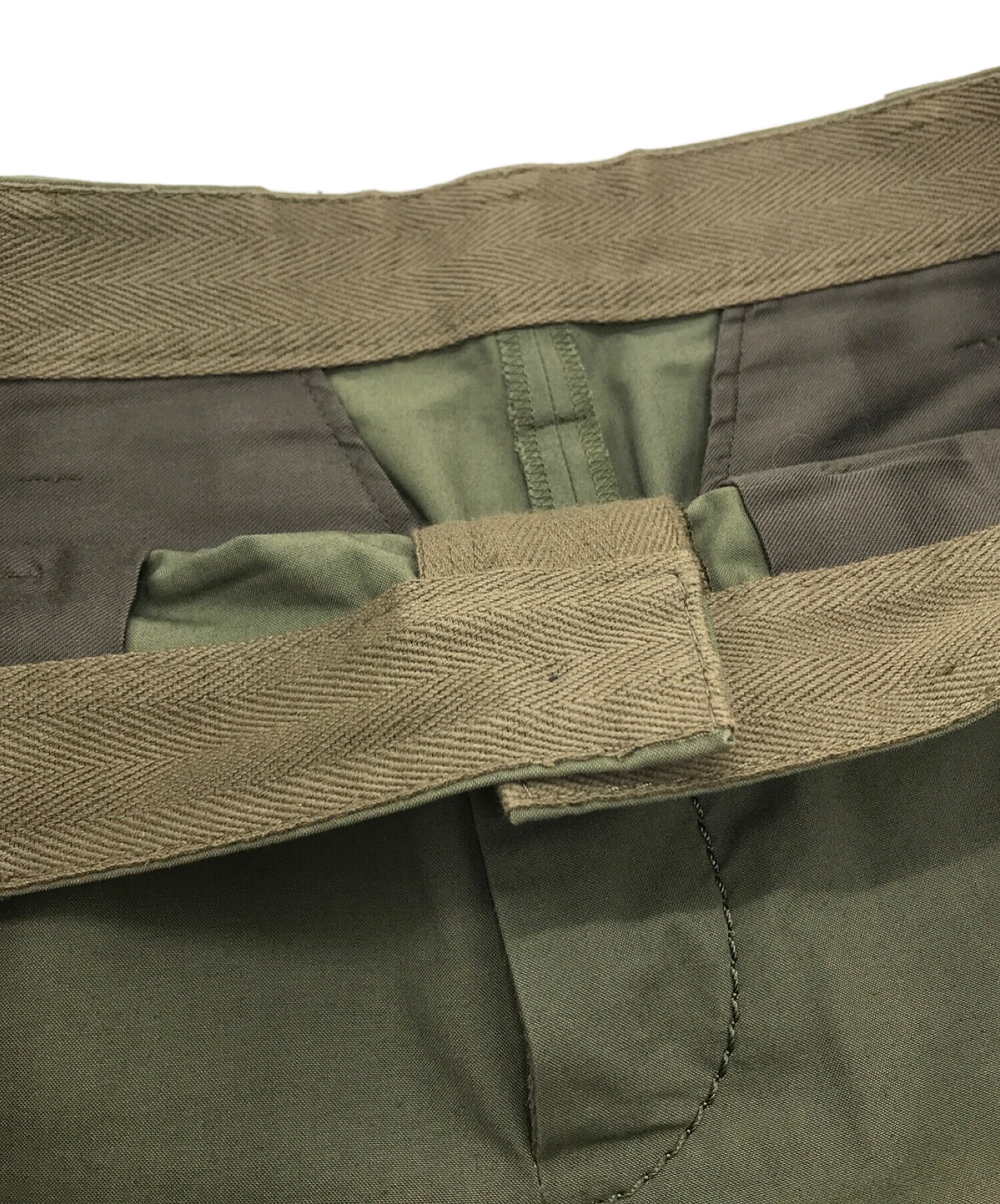 sacai 20AWサカイ ベルテッド ワイド カーゴ パンツ ベルトなし 中古 
