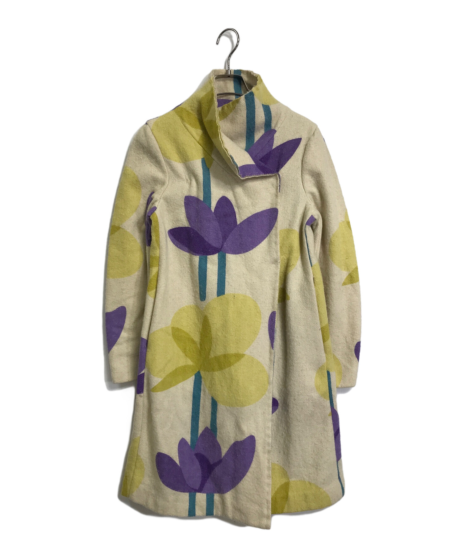 中古・古着通販】MARNI (マルニ) ヴィンテージ花柄ウールコート カット 