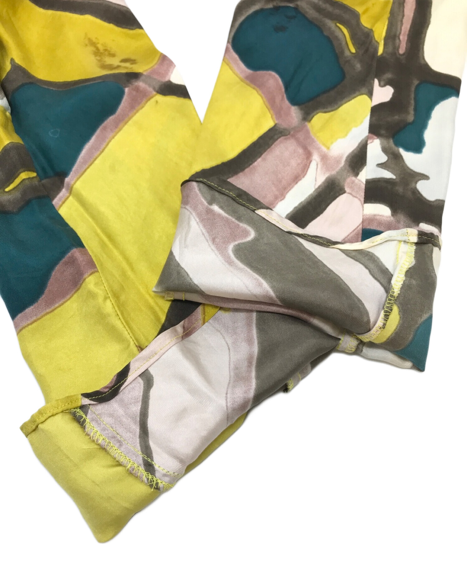 中古・古着通販】MARNI (マルニ) シルク総柄パンツ マルチカラー  