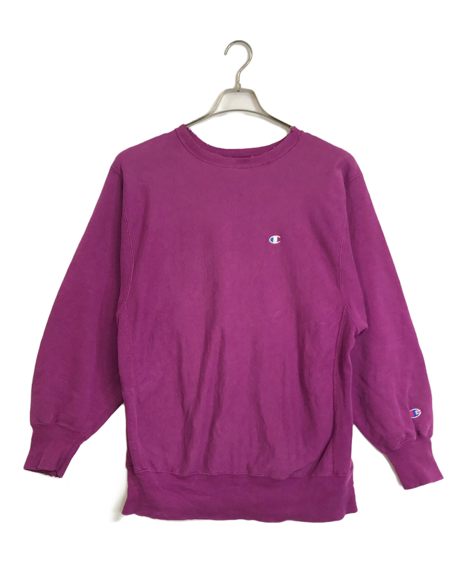 90's チャンピオン リバースウィーブ 刺繍タグ 後期型 パープル XLサイズ