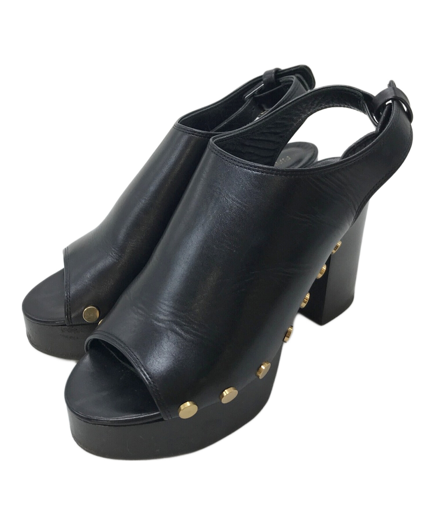 TODAYFUL Volume Sole Sabot Black 37 TODAYFUL】Volume Sole Sabot