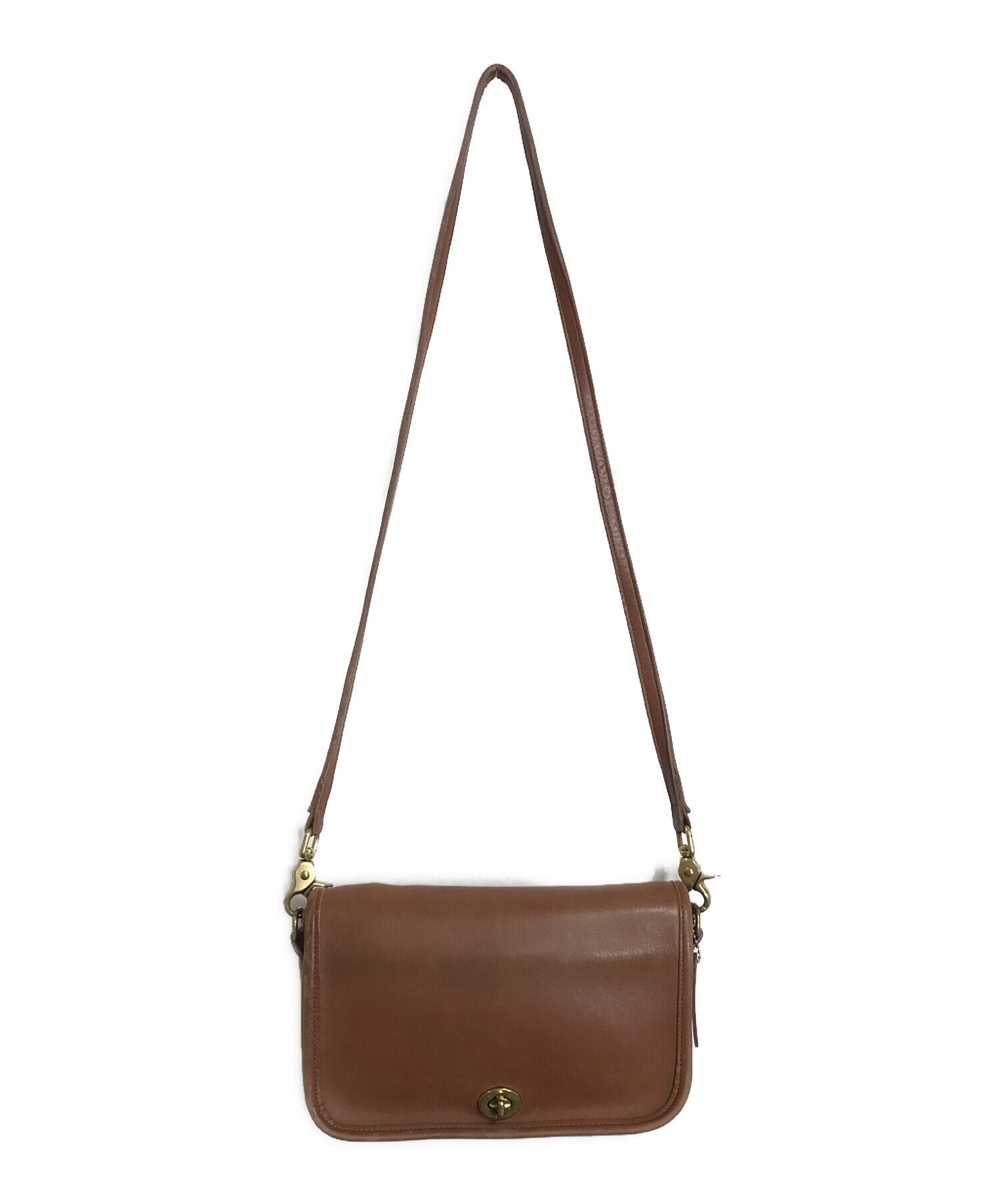 中古・古着通販】COACH (コーチ) ターンロックレザーショルダーバッグ 