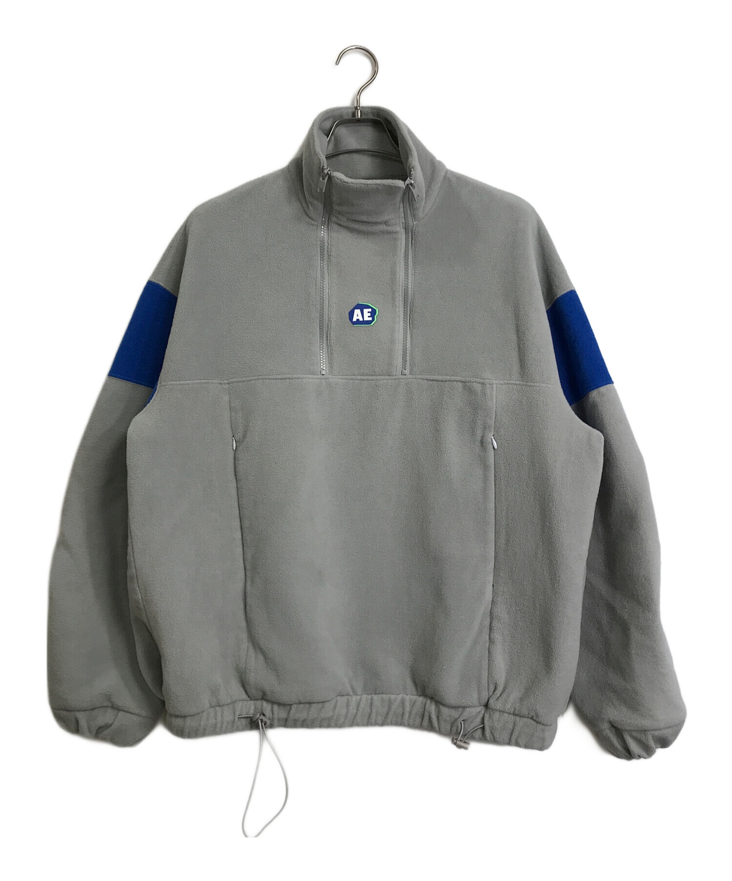 Adererror フリース ハーフジップ グレー ジャケット L ARDER error アーダーエラー ダブルジップフリース ADER ERROR