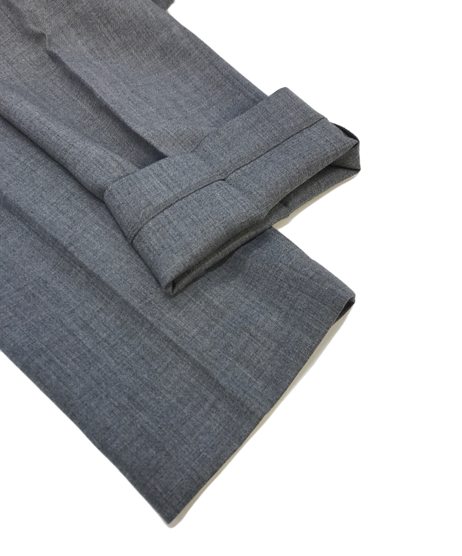 美品! Spick and Spanハイブリッドダブルクロスワンタックパンツ34