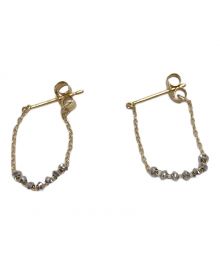 ete エテ K18YG Grain グレイン バイカラー ピアス