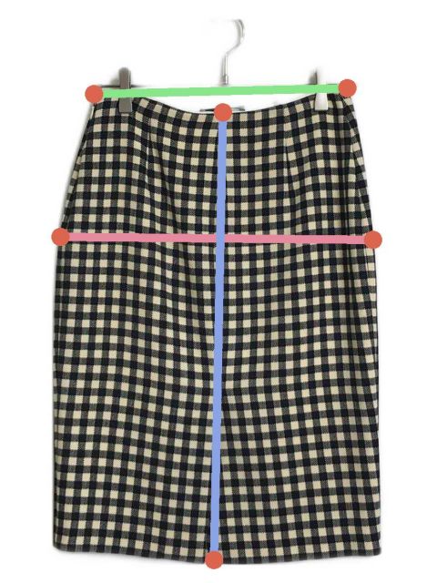 中古・古着通販】PRADA (プラダ) ギンガムチェックタイトスカート 