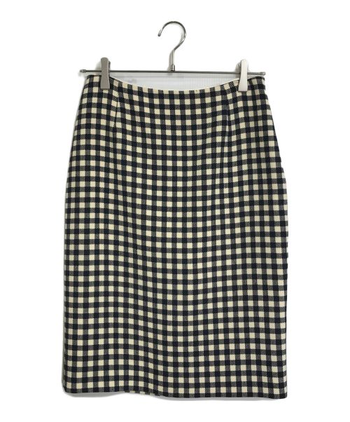 中古・古着通販】PRADA (プラダ) ギンガムチェックタイトスカート 